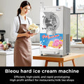 Gongly lce Cream Maker for Commercial Use,ltalian Hard lce Cream Making Machine,Desktop gelato ice cream maker,11L/hours,110V,60HZ,1300W,Single Flavor CountertopHard Serve lce Cream Maker.